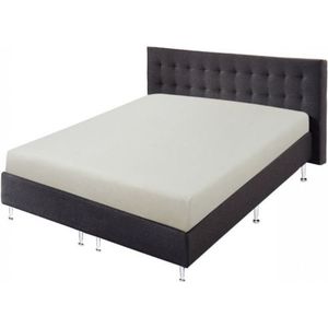 Molton Hoeslaken - Katoen - Stretch - 80/90x200cm - Wit - Matrasbeschermer - Matrashoes