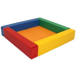 Iglu foam blokken ballenbak - primaire kleuren - 130 x 130 x 25 cm - zachte speelblokken