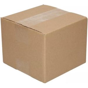 10 stuks Amerikaanse vouwdoos verzenddozen Vierkant - Karton - Bruin - 150x150x120 mm - Vierkante dozen