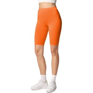 Merry Style MS-MS10-145-LE Dames Leggings - Sport - Vrijetijdsbroek - Kort - Viscose - Sporbroek - Yogabroek - Oranje - XL