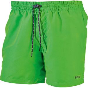 BECO zwemshorts - binnen broekje - elastische band - 3 zakjes - neon groen - maat S