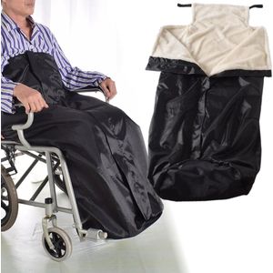 Premium rolstoelhoes met bont fleece waterdicht deken voetenzak - rolstoelkussen scootmobiel beenwarmer senioren - rolstoel