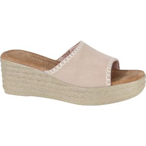 MARCO TOZZI premio, Soft Lining, Leather + Feel Me - insole Dames Muiltjes - NUDE - Maat 39
