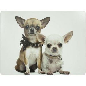Mars & More Luxe Placemats - Chihuahua's - set van 4