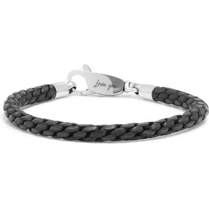 SILK Jewellery - Zilveren Armband - Double linked - 755BLK.22 - Maat 22,0