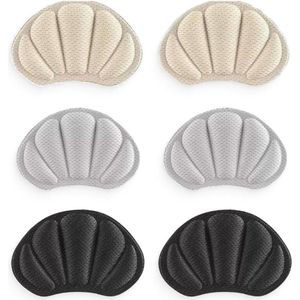 Heel Pads Non-Slip Shoes Back Inserts for Oversized and Thick Shoes - 3 Pairs
