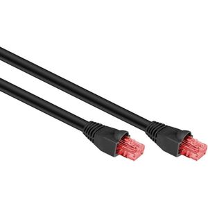 Goobay U/UTP CAT6 Gigabit outdoor netwerkkabel / zwart - 75 meter