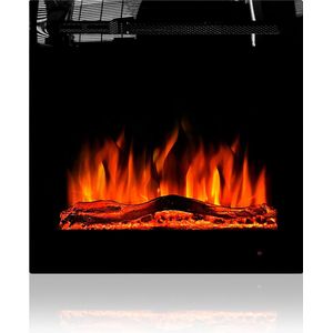 Celesta 24 inch – Elektrische sfeerhaard - Haard met verwarming - Inbouw Sfeerhaarden - Cinewall sfeerhaard - 60 x 63 cm