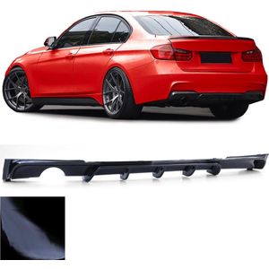 Bmw 3 serie F30 M Pakket Achterbumper Diffuser Hoogglans Zwart Enkele Uitlaat Uitsparing M Performance Look 318 320 330 335 340 M3 Spoiler