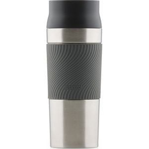 Blumtal Thermosbeker Classic - Lekvrij, BPA-Vrij en Vaatwasserbestendig - Hoge Kwaliteit Thermosfles met Quick-Press Sluiting - Travel Mug 500 ml - Antraciet