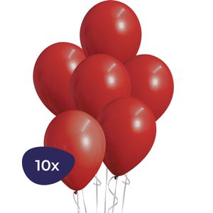 Ballonnen Set - Rood - 10 Stuks - Latex - Geschikt voor Helium
