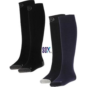 SOX 4 PACK Thermo Kniekousen met wol Supersterk Superabsorberend Temperatuurregulerend Skisokken Snowboardsokken Werksokken Marine 39/42