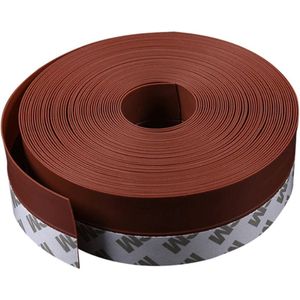 Zelfklevende rood - bruine tochtstrip - 5 Meter - 2.5cm breed - Tochtstrip siliconen - Isolatiestrip voor raam, deur, brievenbus en andere kieren - Anti-wind tochtstrip - Tochtwering - Isoleren - Anti-tocht - Energie besparen - Verduurzamen