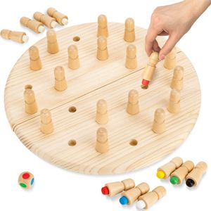 Toyfel Magnus – Houten Schaakspel met Tas 40 cm – Chess Montessori Educatief Speelgoed voor Kinderen Spel voor Logica & Coördinatie