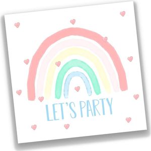uitnodiging kinderfeestje regenboog - rainbow - regenboog - feest