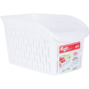 Homestar - 17x29x16,5 -Organizer Kast- 3X - Koelkast Oganizer Set - Koelkast bakje - Opbergbakje - Smalle model - Wit