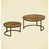 RENEW Set of 2 round coffeetables