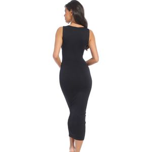 MAGIC Bodyfashion Bodycon Dress Dames Onderjurk - Zwart- Maat XL