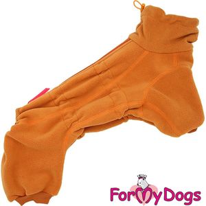 ForMyDogs honden kleding fleece pyjama voor de teef , maat 18 rug lengte 36cm , voor binnen als voor buiten