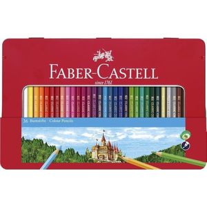 Faber-Castell kleurpotloden - Castle - 36 stuks in blik - FC-115886