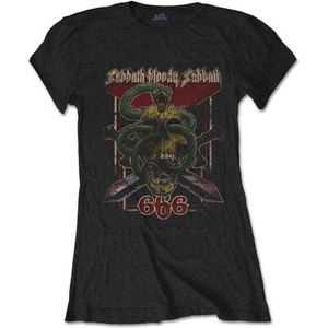 Black Sabbath - Bloody Sabbath 666 Dames T-shirt - L - Zwart