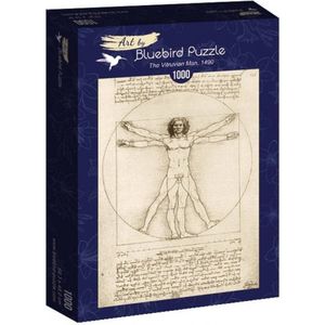 Bluebird Art puzzle - Leonardo Da Vinci - The Vitruvian Man - 1000 stukjes