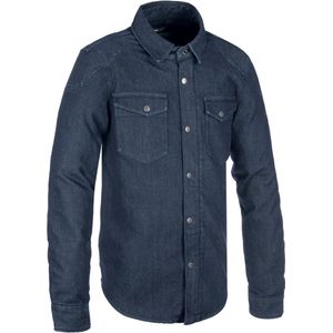 Blauw Casual denim shirt op de motor - met de meest veilige CE-AA-protectie - Maat 3XL