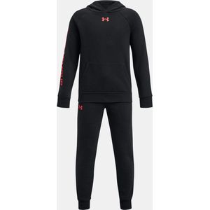 Under Armour Rival Fleece Trainingspak Kids Black Maat 158/170