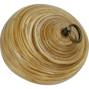 Fine Asianliving Opberg Pot Met Deksel Bamboe 8 inch Handgemaakt in Thailand Naturel