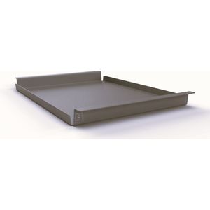 Dienblad Large | Hocker | Groot | Taupe | Industrieel | Metaal | Aluminium | Design | Gepoedercoat | Flip Tray | 62 × 44 × 5 cm
