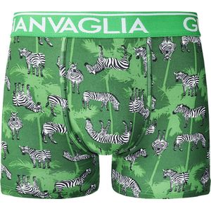 Heren boxershorts 3 pack zebra groen XL