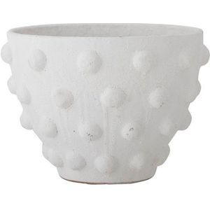 Bloomingville Bloempot Rokiya Wit Terracotta
