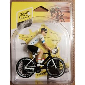 Solido schaalmodel wielrenner Tour de France, witte trui schaal 1:18