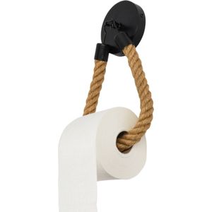 Nevor Toiletrolhouder - Zelfklevend - Zonder Boren - RVS - Zwart - Design - WC Rolhouder