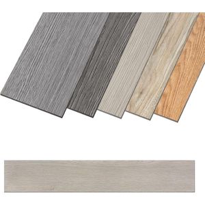 PVC laminaat zelfklevend set (36 Stuks, 5,02m²) Waterdicht & Anti - Ritsel voor Keuken, Woonkamer en Balkon, Witte eik