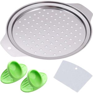 Spätzle zeef 325 x 27 cm roestvrij staal met spätzleschaaf, -schraper, -pers en anti-verbranding siliconen potgrepen (zilver)