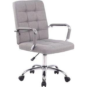 In And OutdoorMatch Moderne bureaustoel lichtgrijs Corene - Stof - Ergonomische stoel - Bureaustoel - Verstelbaar - Voor volwassenen