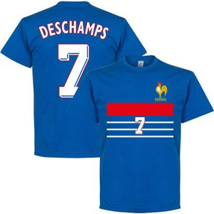 Frankrijk 1998 Retro T-Shirt + Deschamps 7 - XXXXL