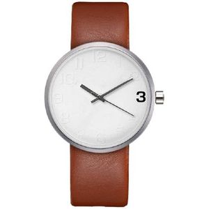 West Watch - Elegance - Tiener horloge - Bruin/ zilverkleurig - 36 mm