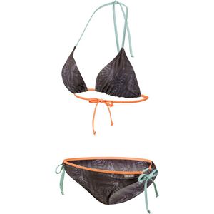 BECO triangel bikini, C-cup, gevoerd, uitneembare pads, zwart/multi color, maat 38