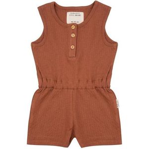 Little Indians Jumpsuit Meisjes Katoen Bruin Maat 6 Jaar