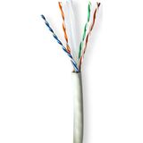 Nedis Netwerk Kabel Rol - CAT6a - Solid - U/UTP - Koper - 305.0 m - Binnenshuis - Rond - LSZH - Grijs - Trekdoos