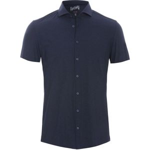 Pure Short Sleeve The Functional Shirt Donkerblauw (navy) - Maat 38 - Heren - Overhemden Casual