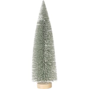 Mini kunst kerstboom 40 cm diameter 12 cm licht groen
