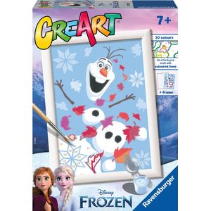 Ravensburger CreArt Disney Frozen Cheerful Olaf - Schilderen op nummer voor kinderen