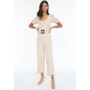 Trendyol Stenen Geweven Jumpsuit Met Ballonmouwen En Buispijpen Twoss21Tu0057