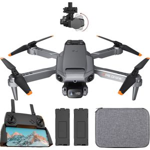 SefSay P8 Drone Zwart - Drone met dubbele camera - Obstakel ontwijking - Inclusief opbergtas en 2 accu's