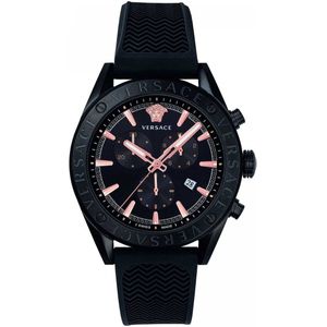 Versace VEHB00419 horloge mannen - Roestvrij Staal - zwart