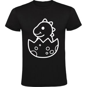 Dino Baby Kinder T-shirt 128 | dino ei | Dinosaurus |  kado | cadeau |  shirt
