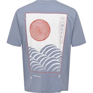 Only & Sons Men-t-shirt--Flint Stone-Maat S